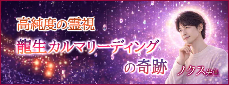 高純度の霊視　龍生カルマリーディングの奇跡　ノクス先生