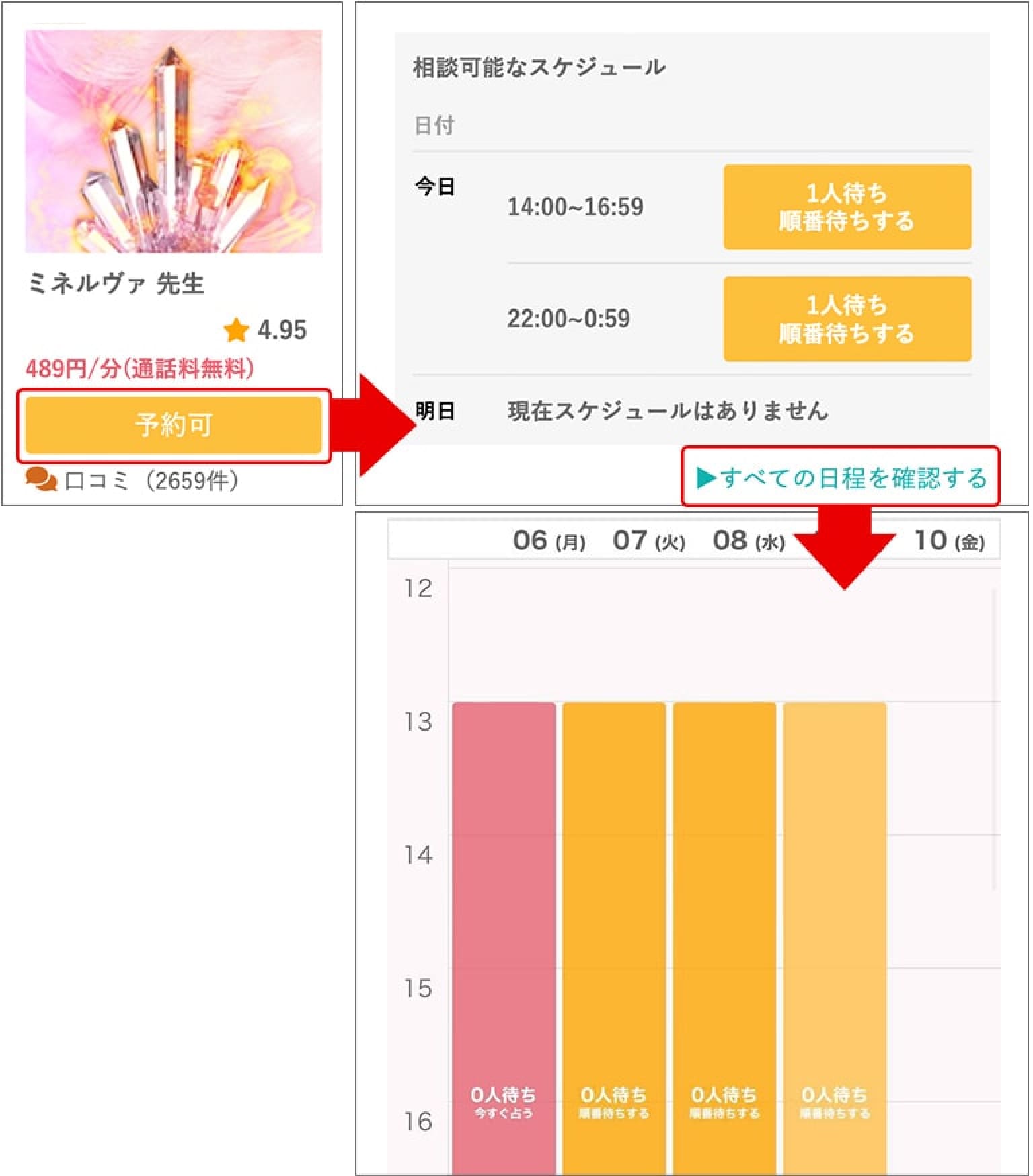 ③-3 先の日時を予約したい場合